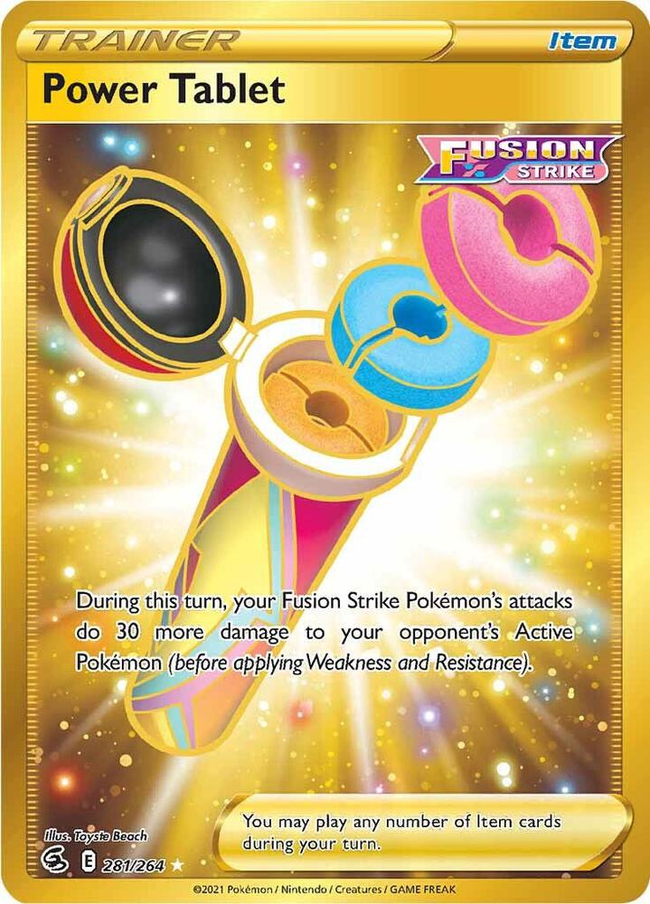 (#281/264) Power Tablet (Secret) [SWSH08: Fusion Strike]