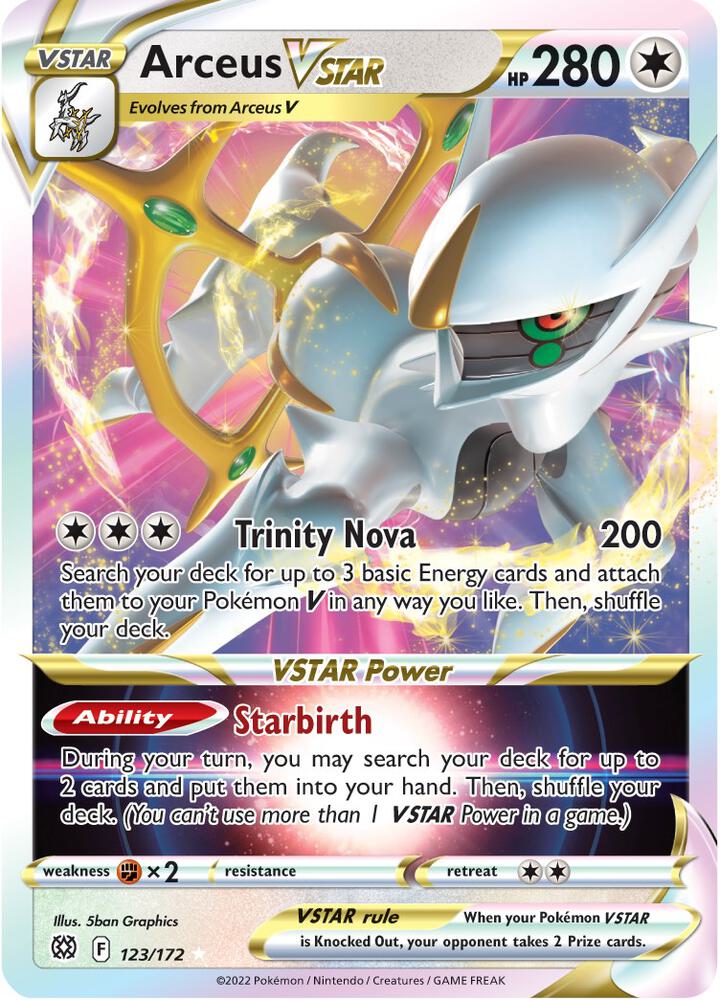 (#123/172) Arceus VSTAR [SWSH09: Brilliant Stars]