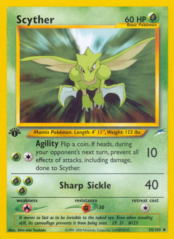 (#55/105) Scyther - Unlimited [Neo Destiny]