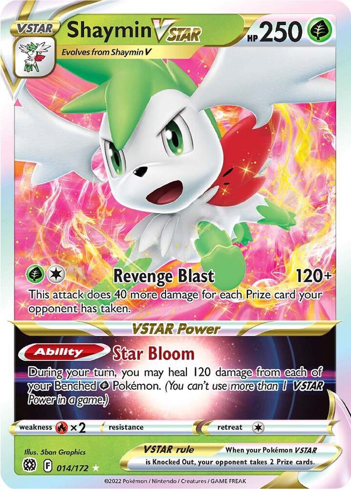 (#014/172) Shaymin VSTAR [SWSH09: Brilliant Stars]