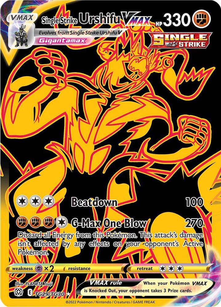 (#TG29/TG30) Single Strike Urshifu VMAX (Secret) [SWSH09: Brilliant Stars Trainer Gallery]