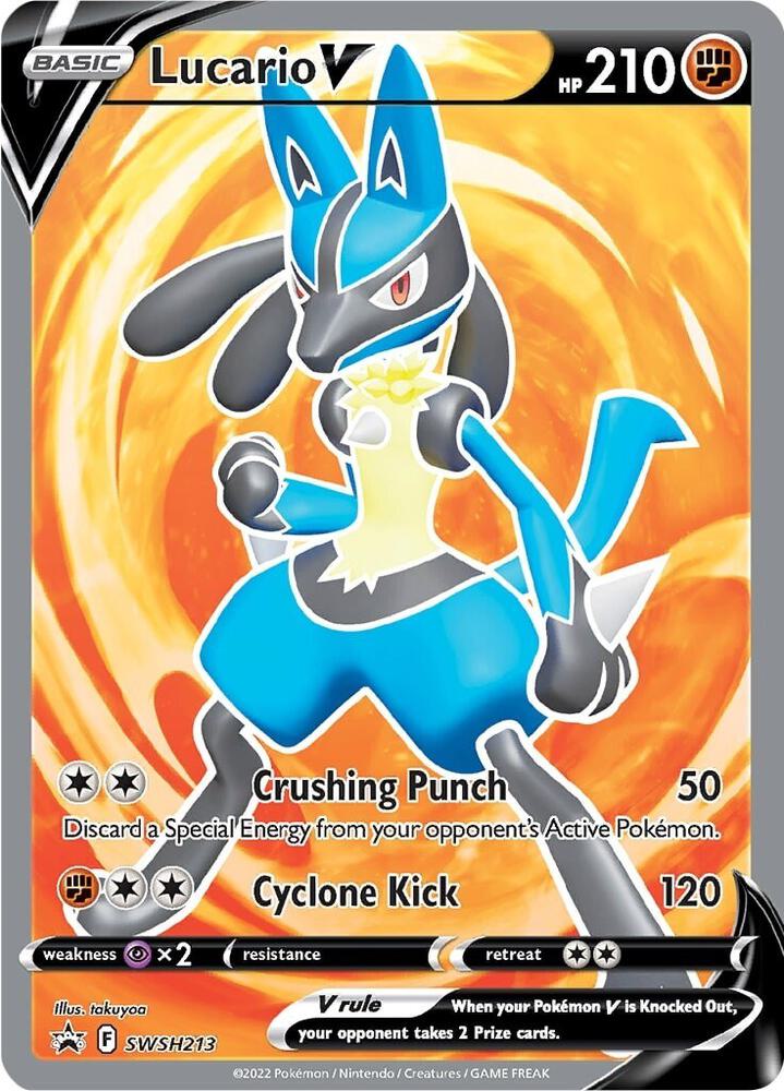 (#SWSH213) Lucario V - [SWSH: Sword & Shield Promo Cards]