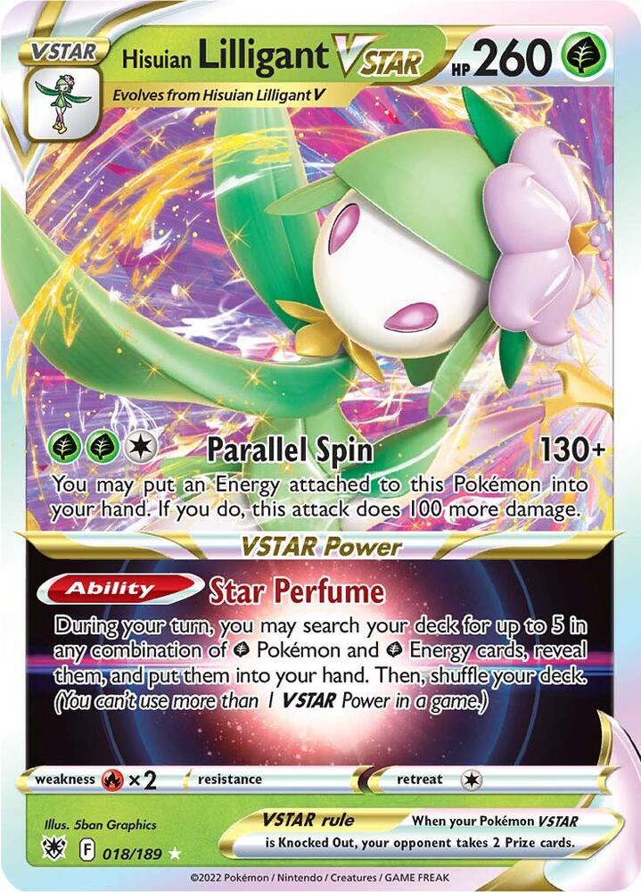 (#018/189) Hisuian Lilligant VSTAR [SWSH10: Astral Radiance]