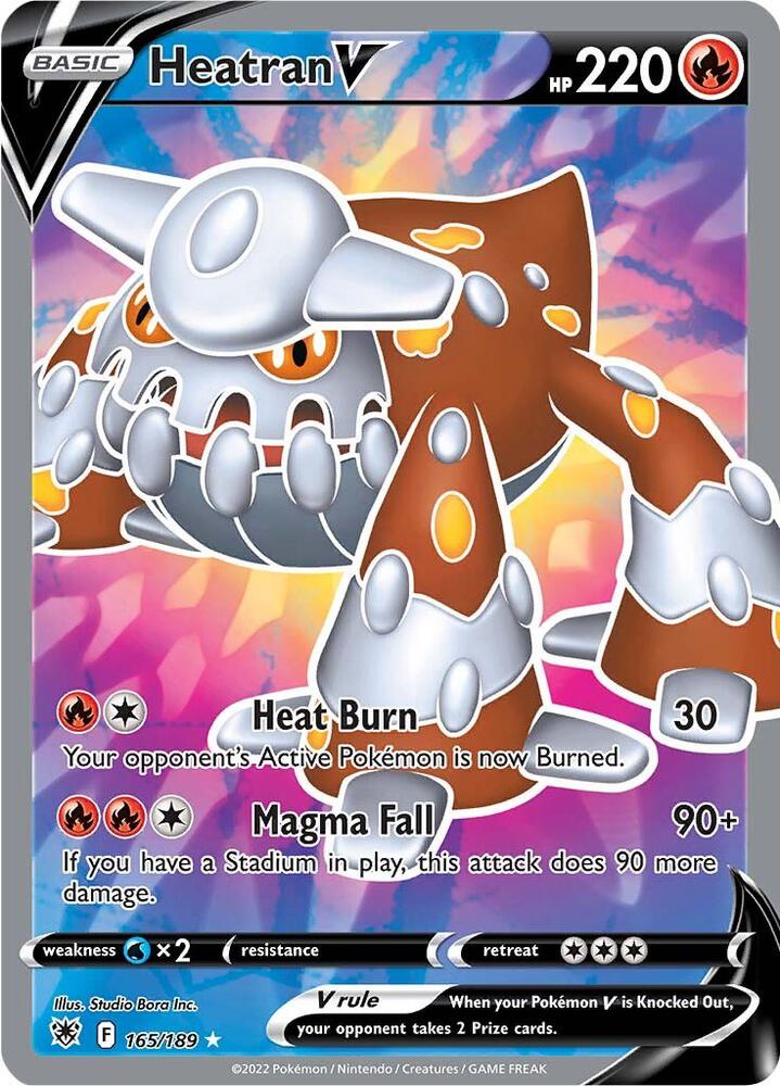 (#165/189) Heatran V (Full Art) [SWSH10: Astral Radiance]