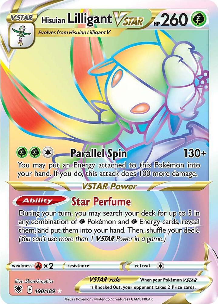 (#190/189) Hisuian Lilligant VSTAR (Secret) [SWSH10: Astral Radiance]