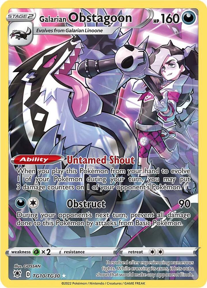 (#TG10/TG30) Galarian Obstagoon [SWSH10: Astral Radiance Trainer Gallery]