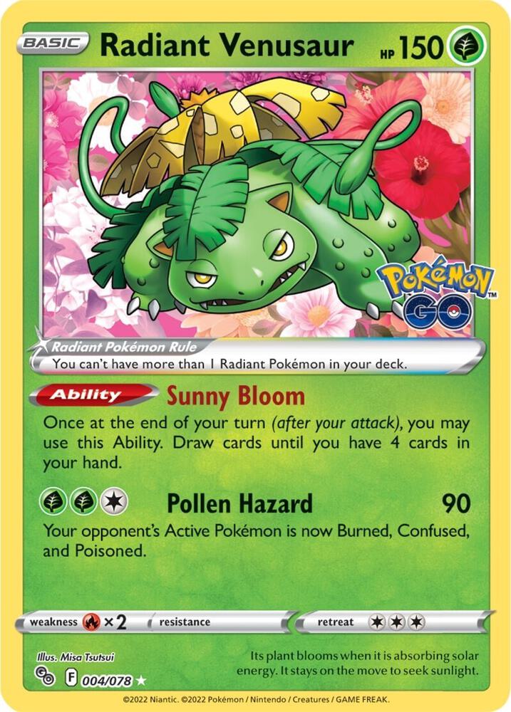 (#004/078) Radiant Venusaur [Pokemon GO]