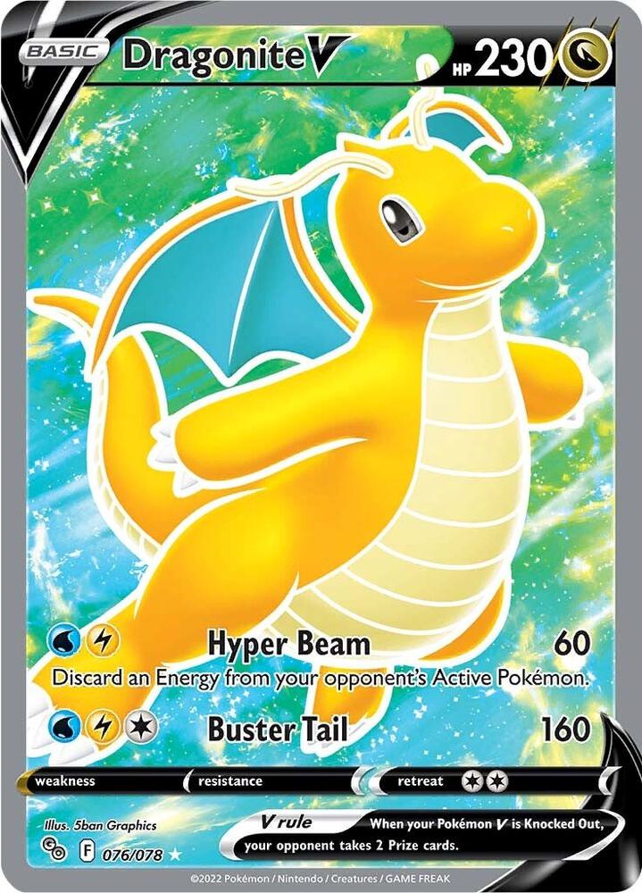 (#076/078) Dragonite V (Full Art) [Pokemon GO]