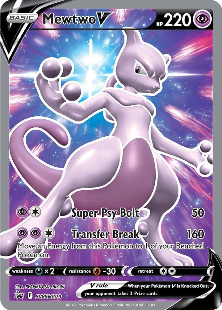 (#SWSH229) Mewtwo V [SWSH: Sword & Shield Promo Cards]