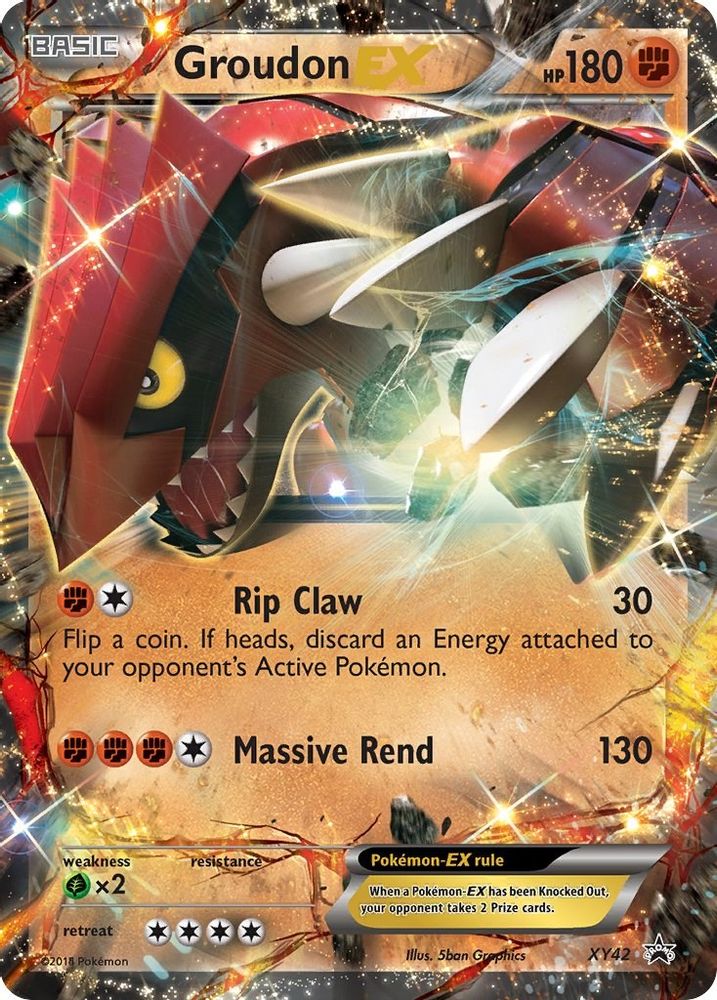 (#XY42) Groudon EX - Holo [XY Promo]