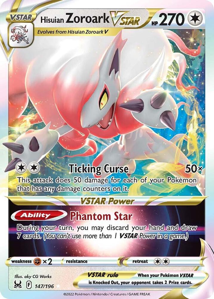 (#147/196) Hisuian Zoroark VSTAR [SWSH11: Lost Origin]