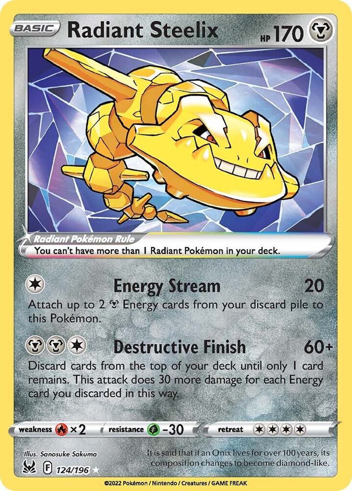(#124/196) Radiant Steelix [SWSH11: Lost Origin]