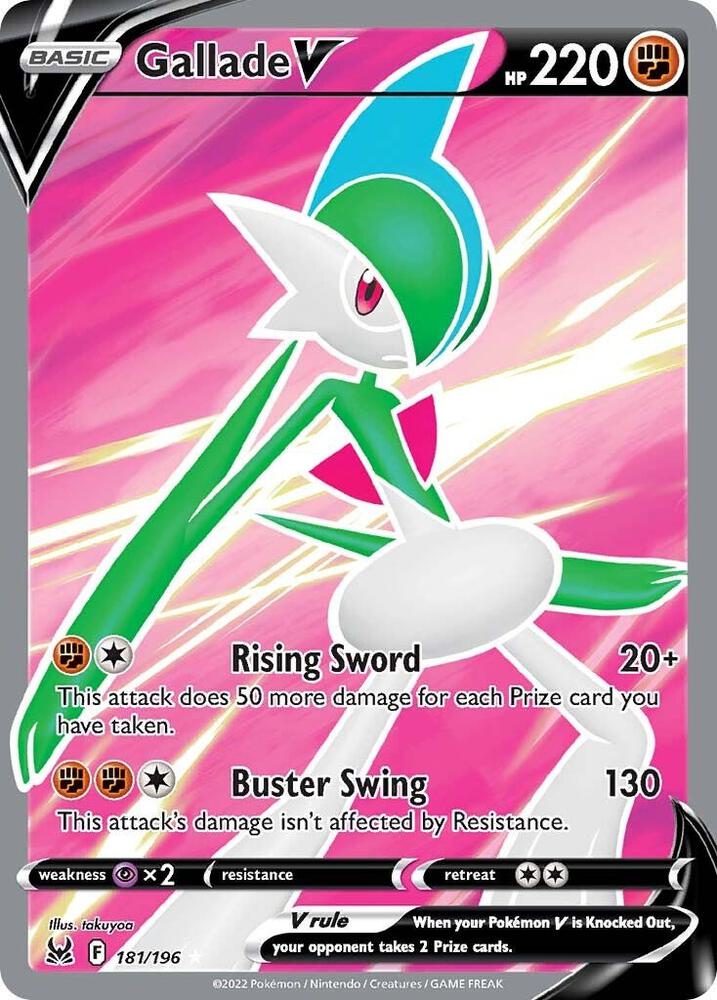 (#181/196) Gallade V (Full Art) [SWSH11: Lost Origin]