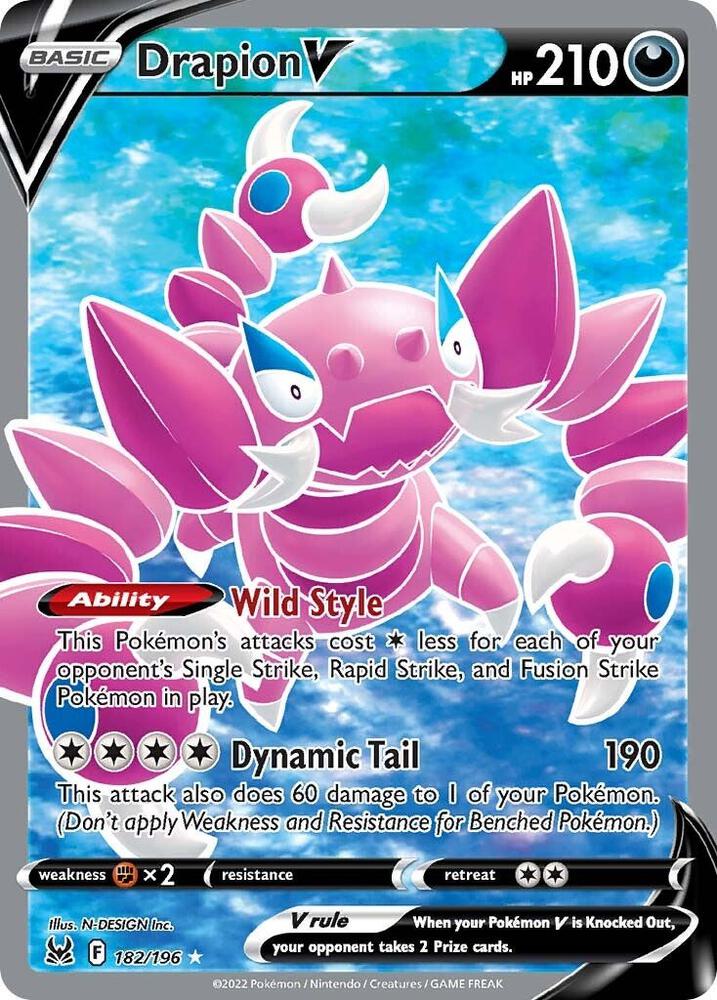 (#182/196) Drapion V (Full Art) [SWSH11: Lost Origin]