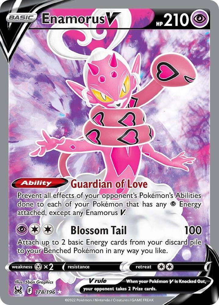 (#178/196) Enamorus V (Full Art) [SWSH11: Lost Origin]