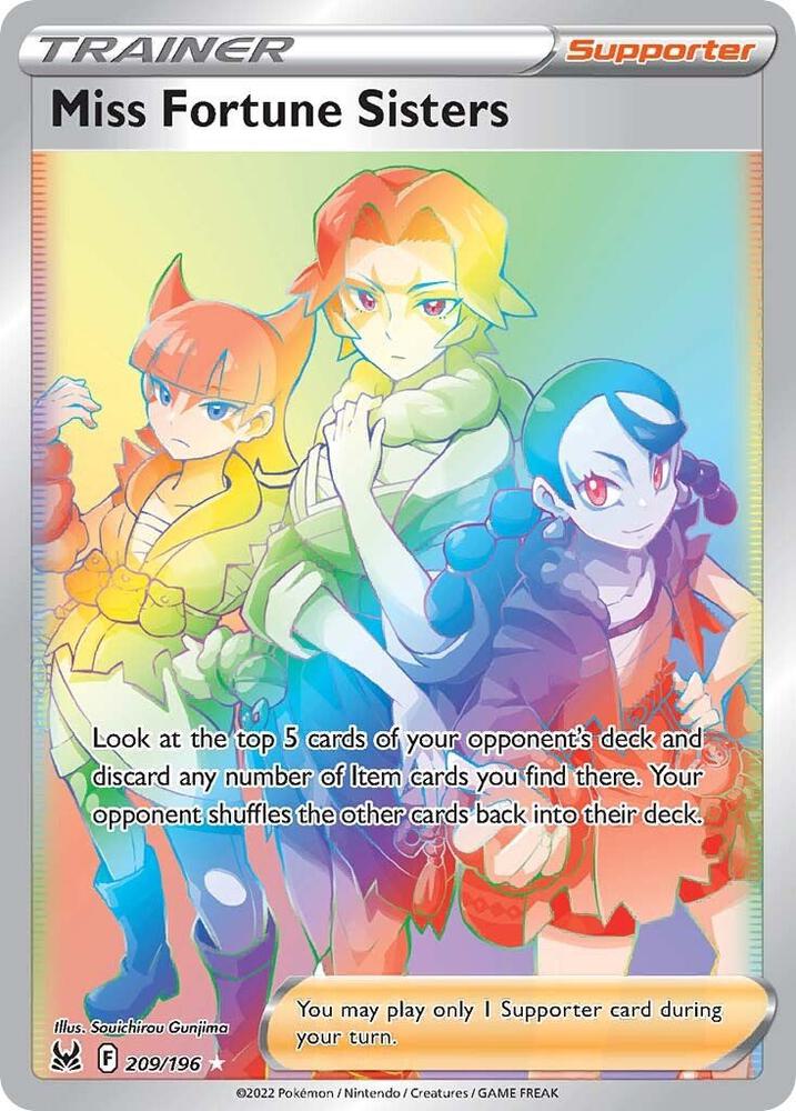 (#209/196) Miss Fortune Sisters (Secret) [SWSH11: Lost Origin]