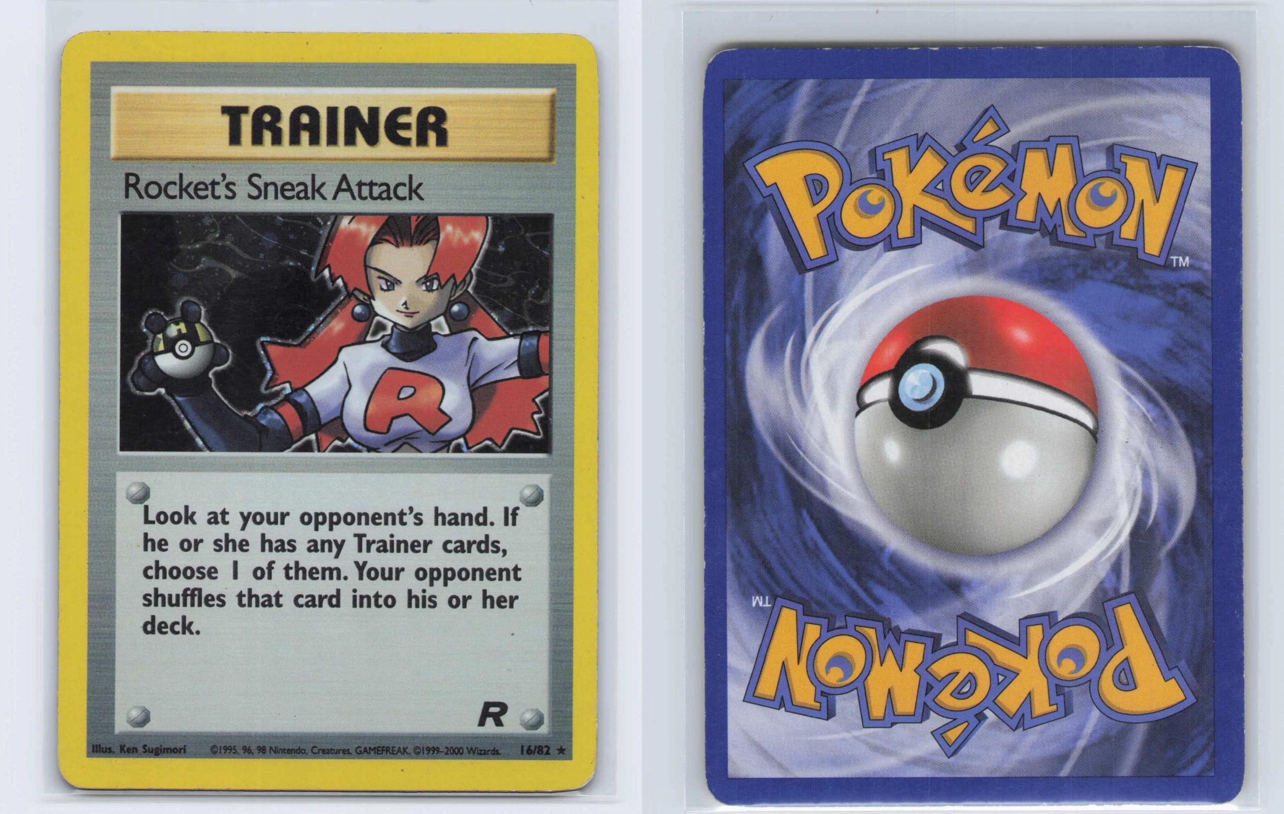 (#16/82) Rocket's Sneak Attack - Unlimited Holo [Team Rocket]