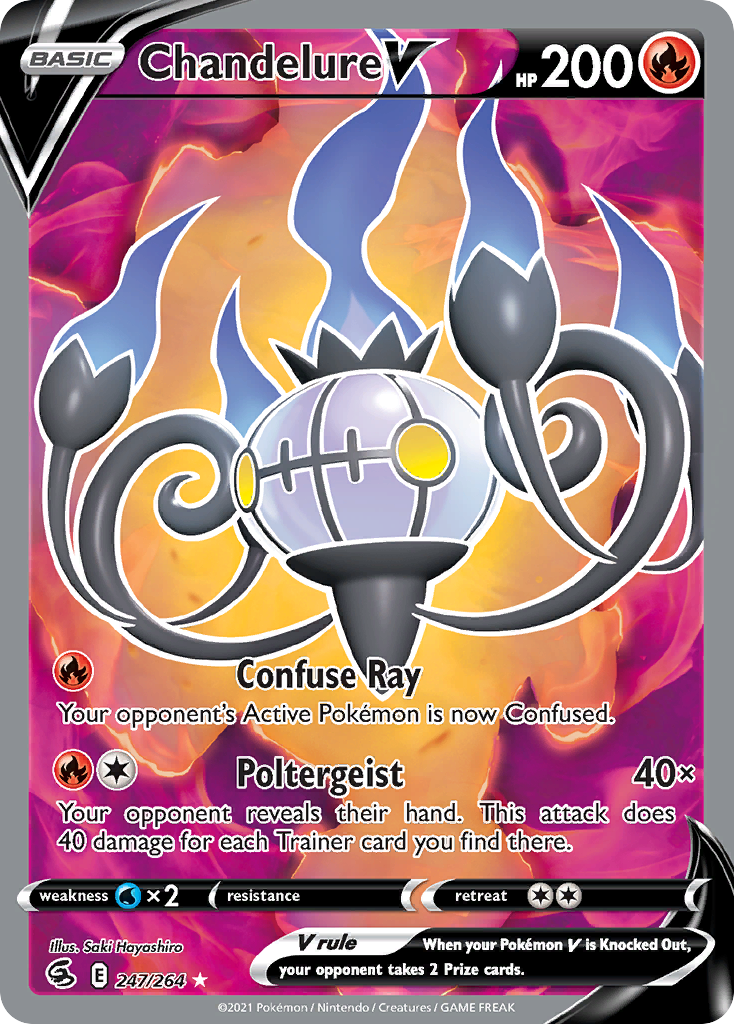 (#247/264) Chandelure V - Holo [Fusion Strike]
