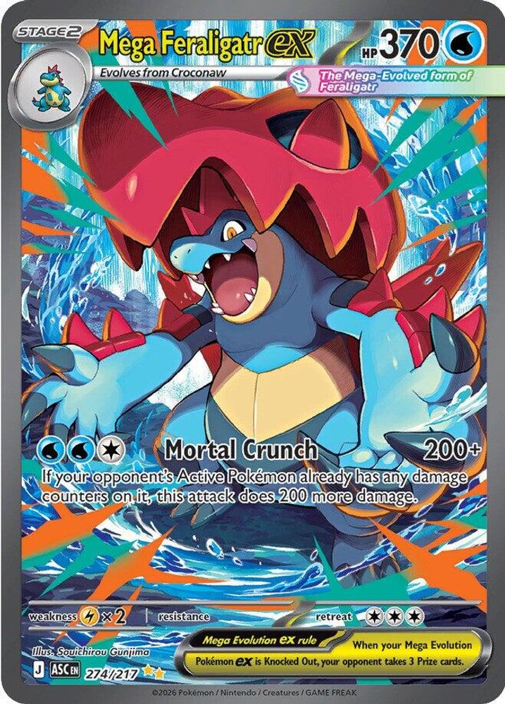 (#274/217) Mega Feraligatr ex - Holo [Ascended Heroes]