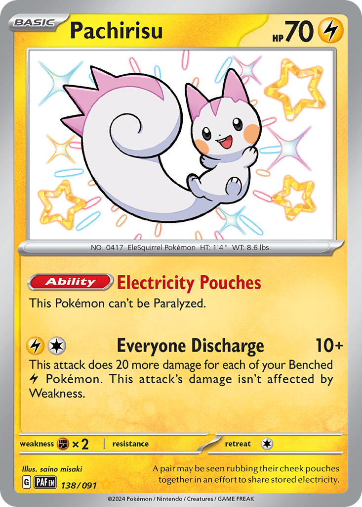 (#138/091) Pachirisu - Holo [Paldean Fates]