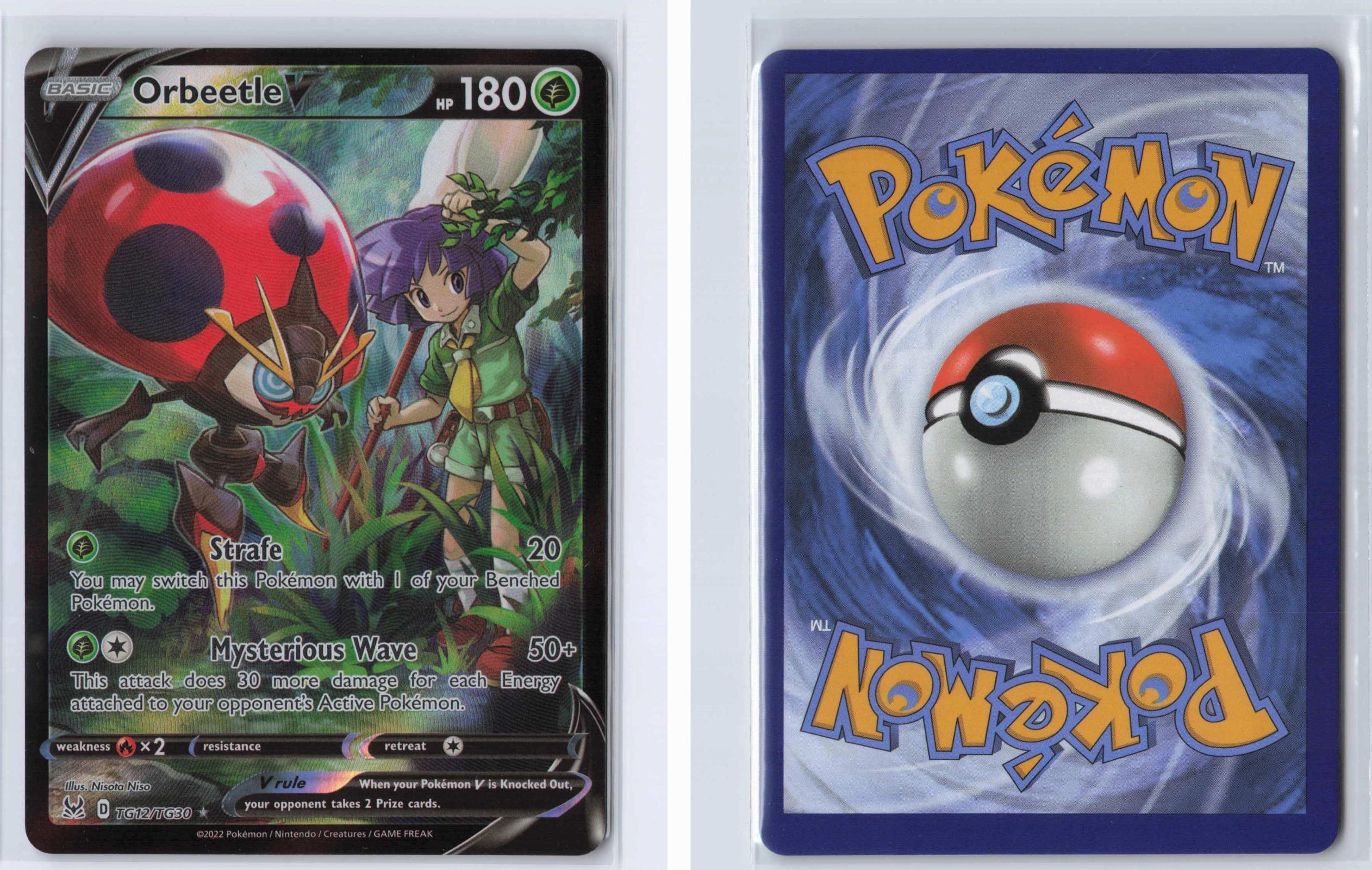 (#TG12/TG30) Orbeetle V - Holo [Lost Origin Trainer Gallery]