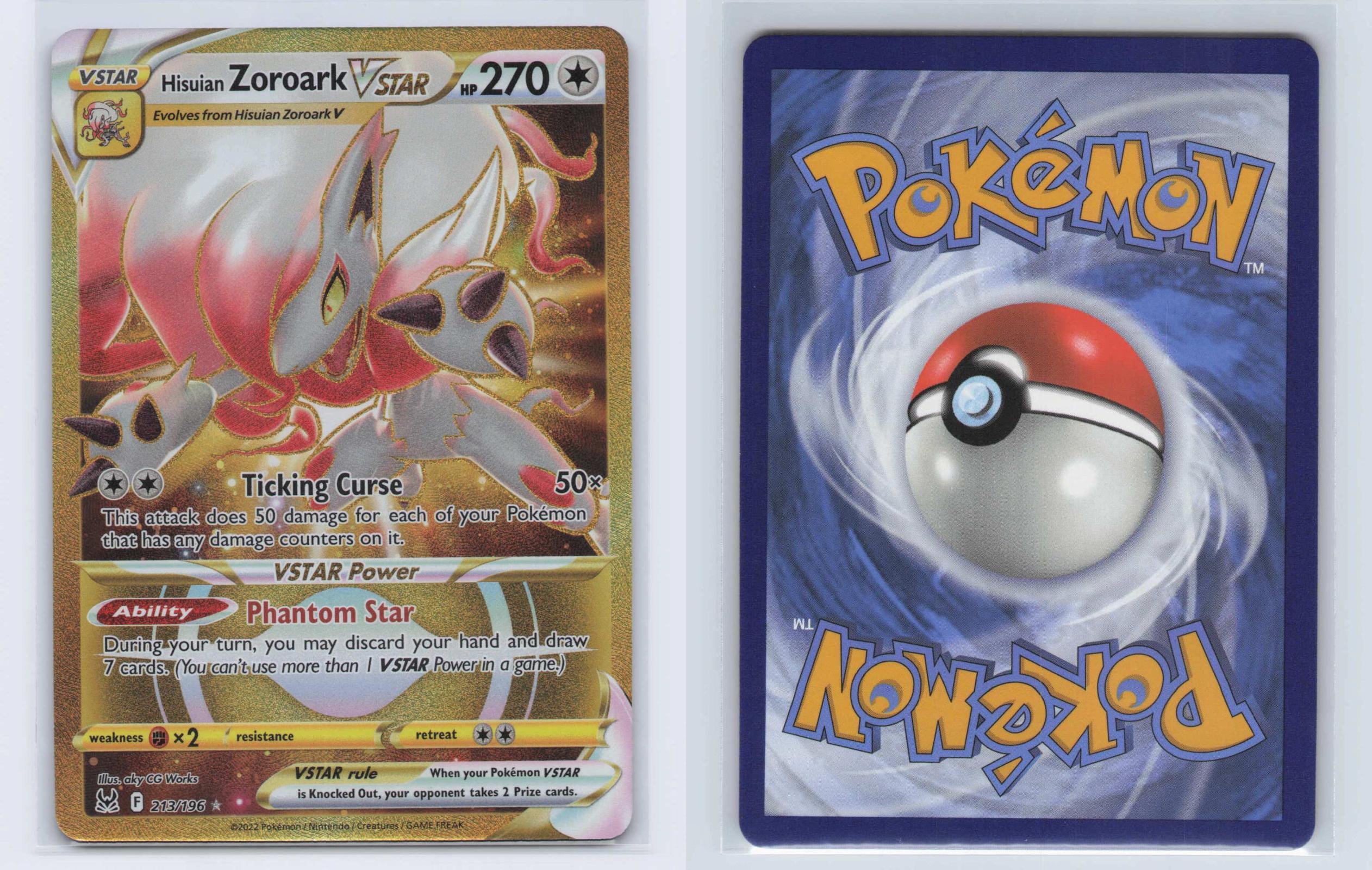 (#213/196) Hisuian Zoroark VSTAR - Holo [Lost Origin]
