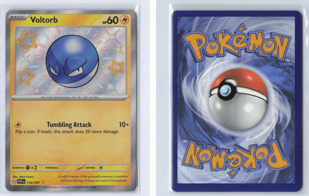 (#133/091) Voltorb - Holo [Paldean Fates]