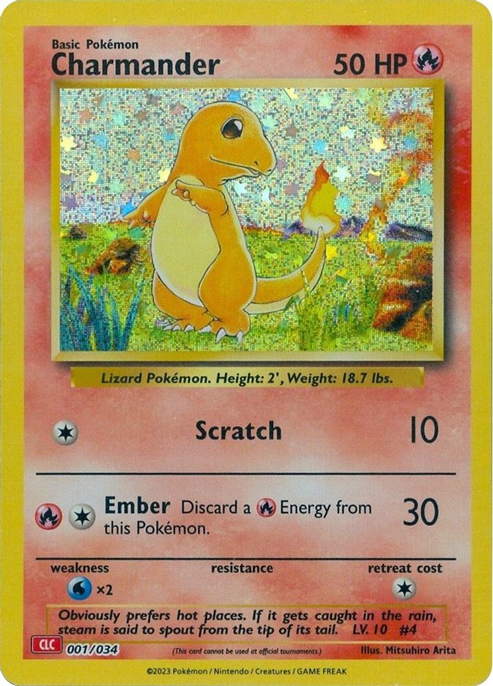 (#001/034) Charmander - Holo [Trading Card Game Classic]