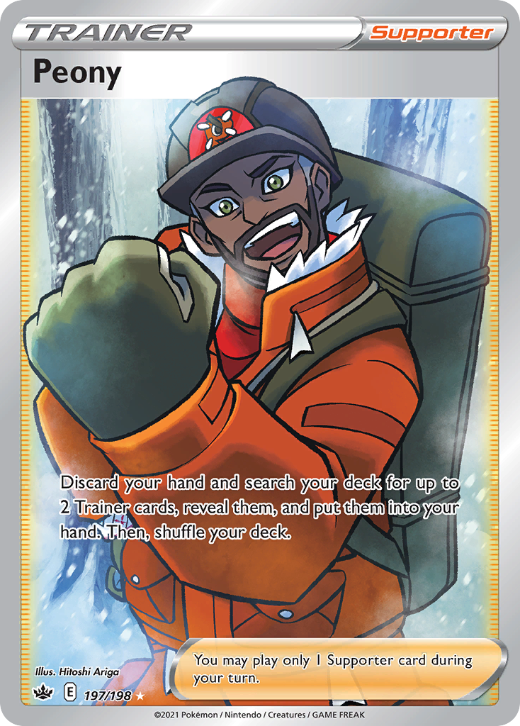 (#197/198) Peony - Holo [Chilling Reign]
