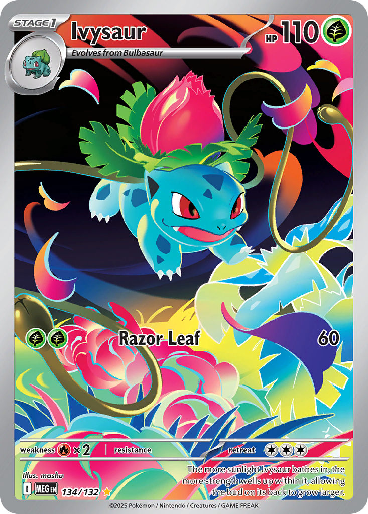 (#134/132) Ivysaur - Holo [Mega Evolution]