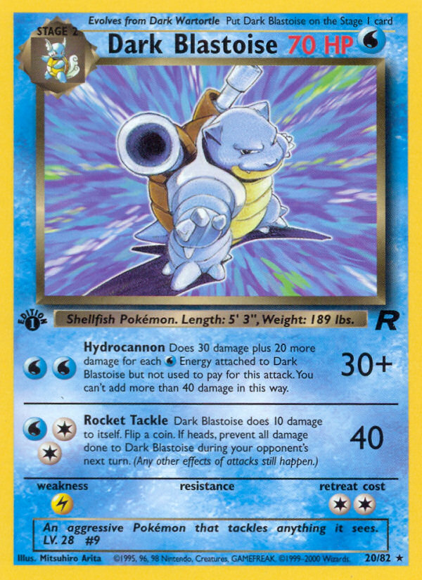 (#20/82) Dark Blastoise - Unlimited [Team Rocket]