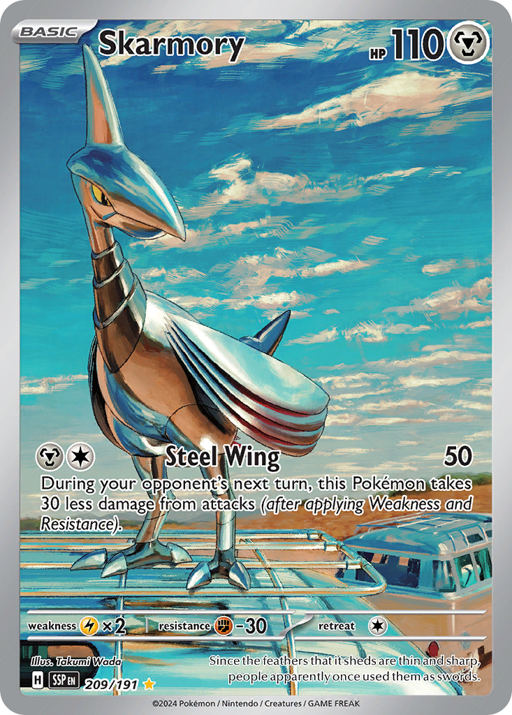 (#209/191) Skarmory - Holo [Surging Sparks]