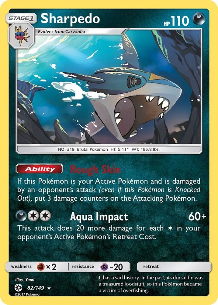 (#82/149) Sharpedo - Holo [SM Base Set]
