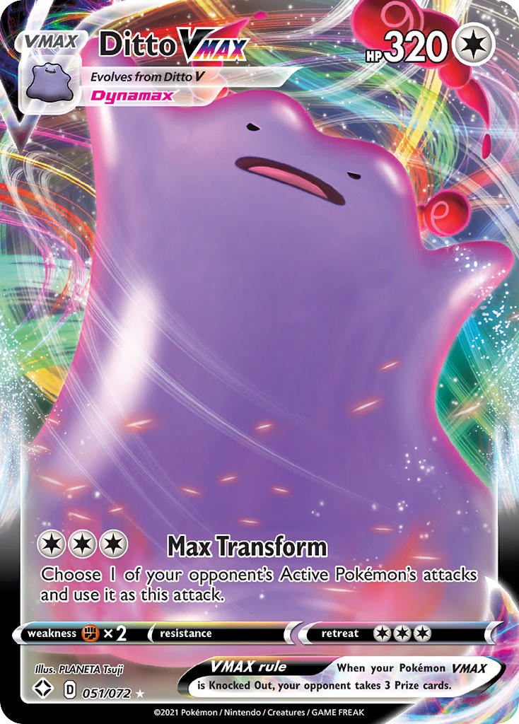 (#051/072) Ditto VMAX - Holo [Shining Fates]