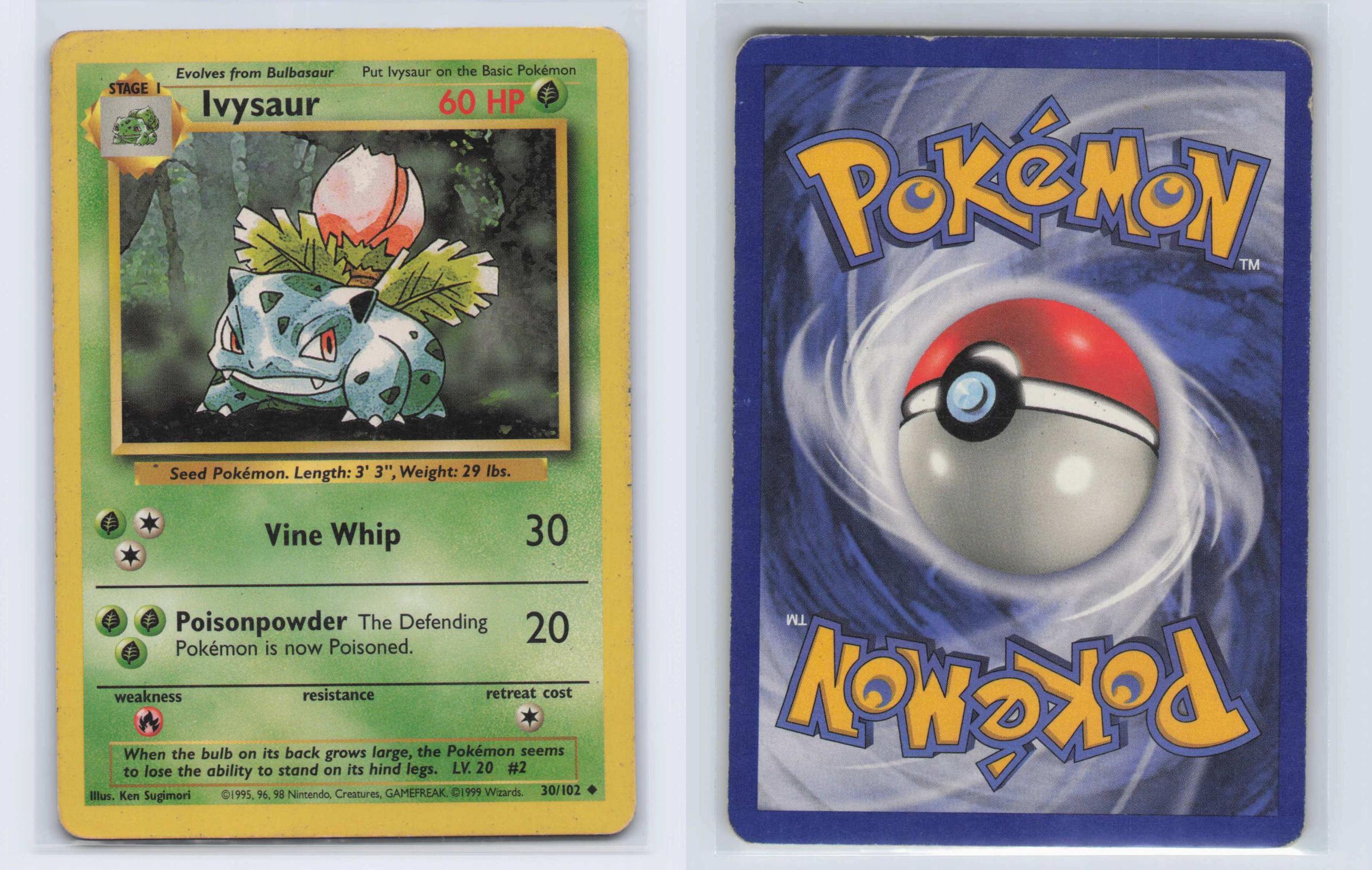 (#30/102) Ivysaur - Normal [Base Set Unlimited]