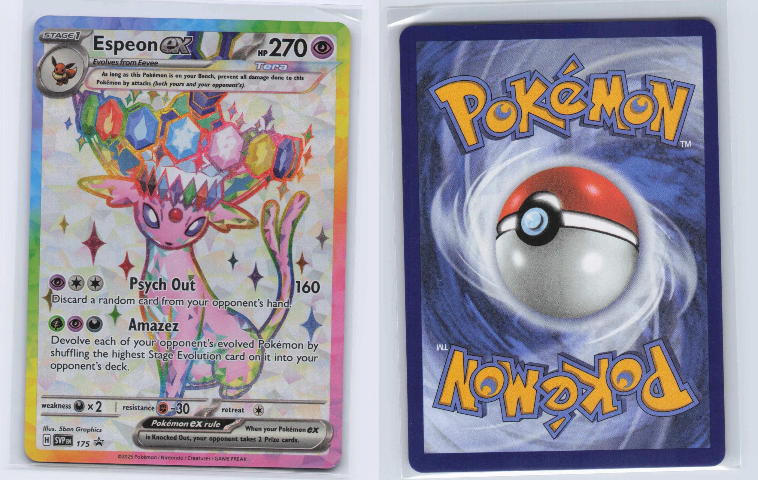 (#SVP 175) Espeon ex - Holo [Scarlet & Violet Promo]