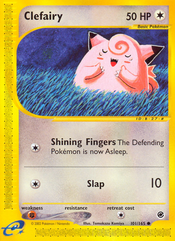 (#101/165) Clefairy - Normal [Expedition Base Set]