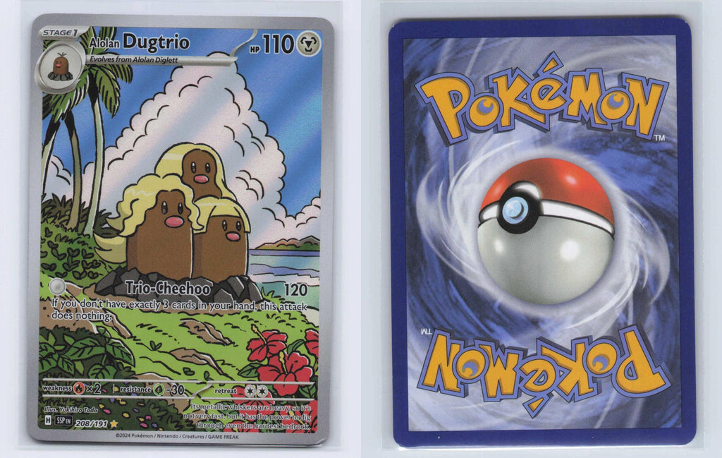 (#208/191) Alolan Dugtrio - Holo [Surging Sparks]
