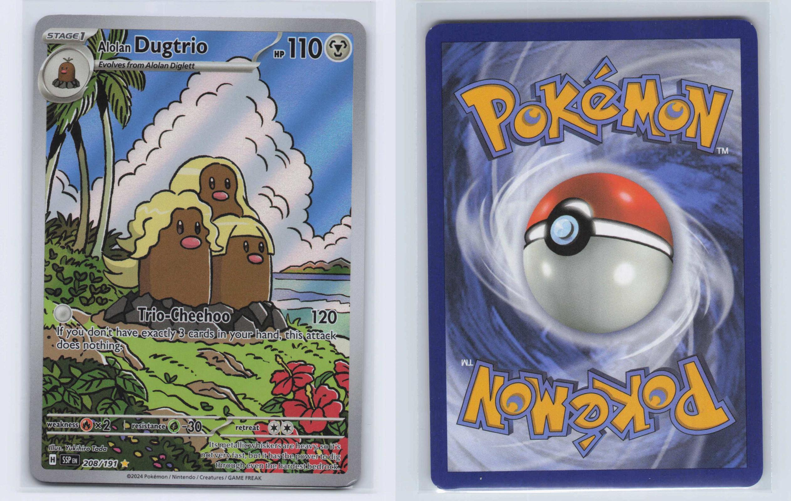 (#208/191) Alolan Dugtrio - Holo [Surging Sparks]