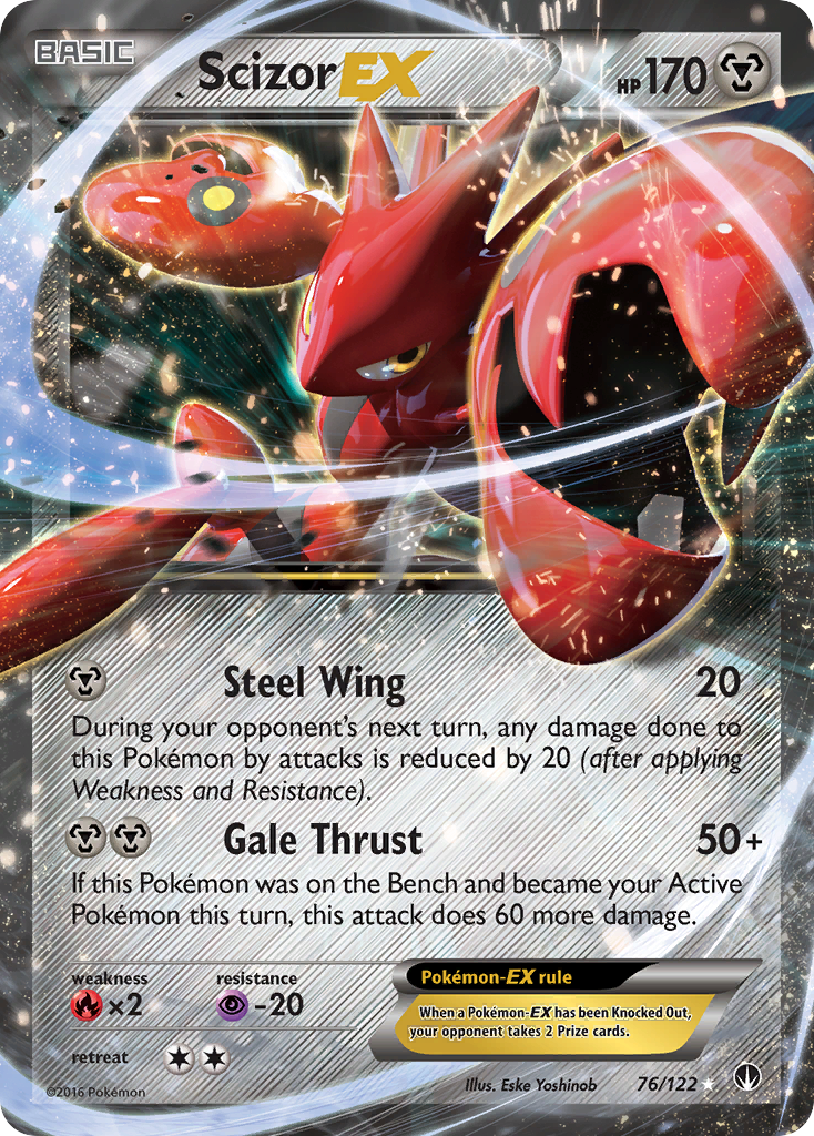 (#76/122) Scizor EX - Holo [BREAKpoint]