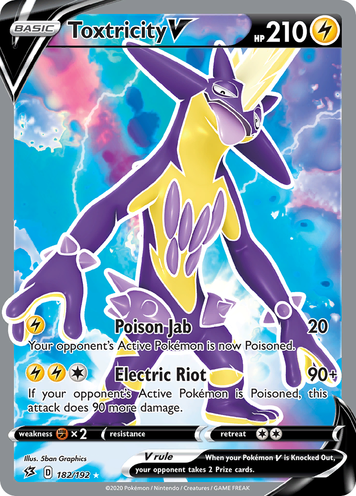 (#182/192) Toxtricity V - Holo [Rebel Clash]