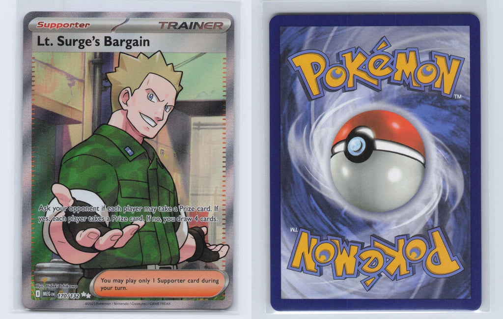(#170/132) Lt. Surge's Bargain - Holo [Mega Evolution]