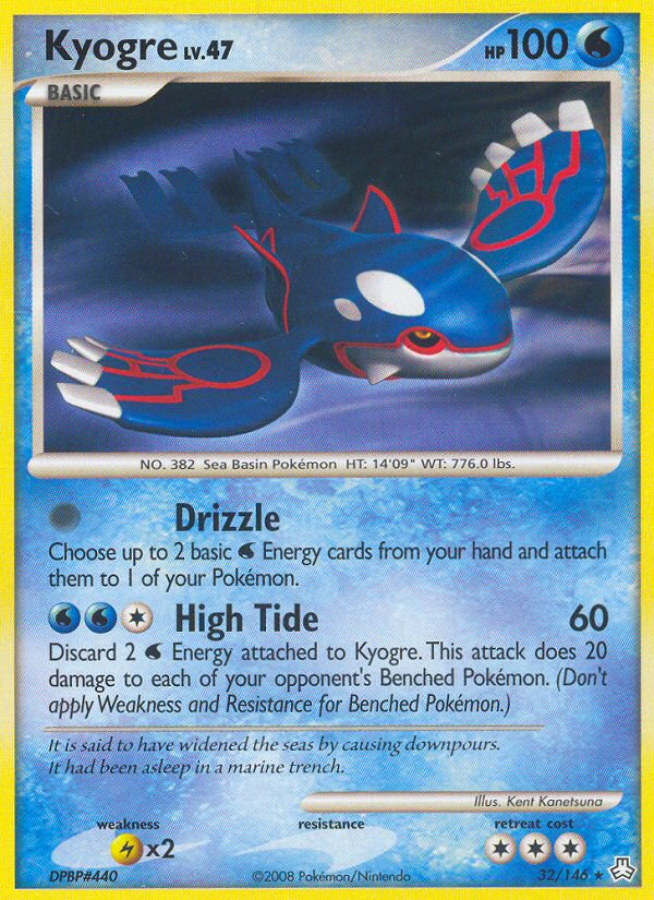 (#32/146) Kyogre - Reverse Holo [Legends Awakened]