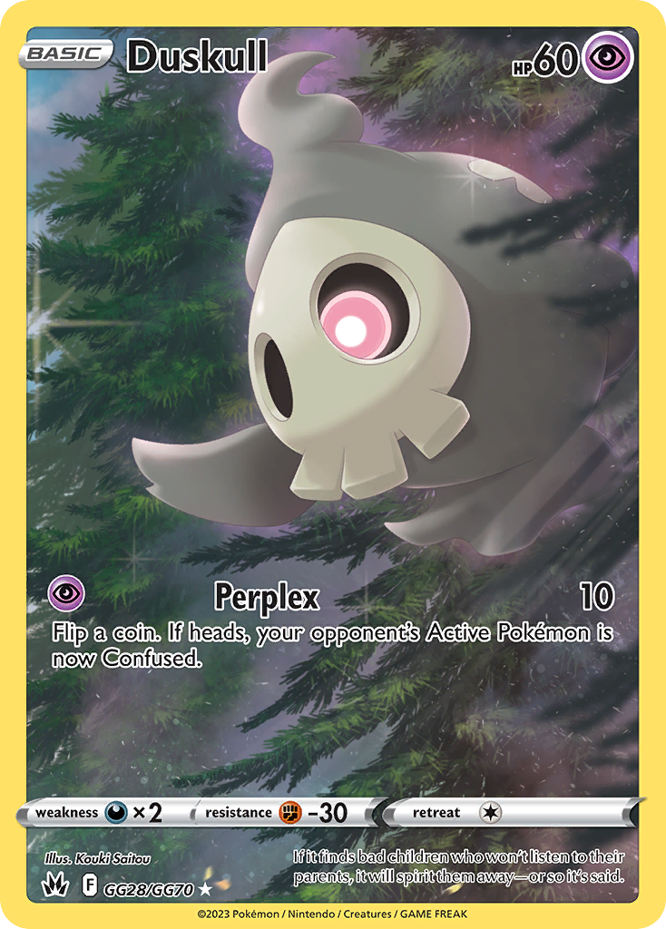 (#GG28/GG70) Duskull - Holo [Crown Zenith Galarian Gallery]