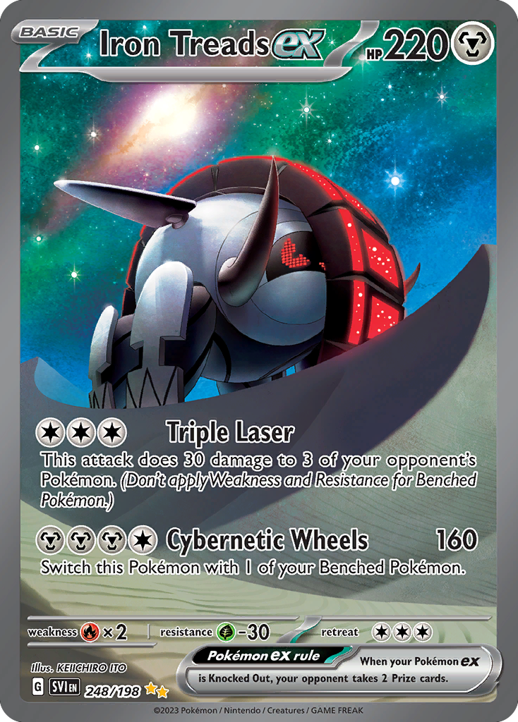 (#248/198) Iron Treads ex - Holo [Scarlet & Violet]
