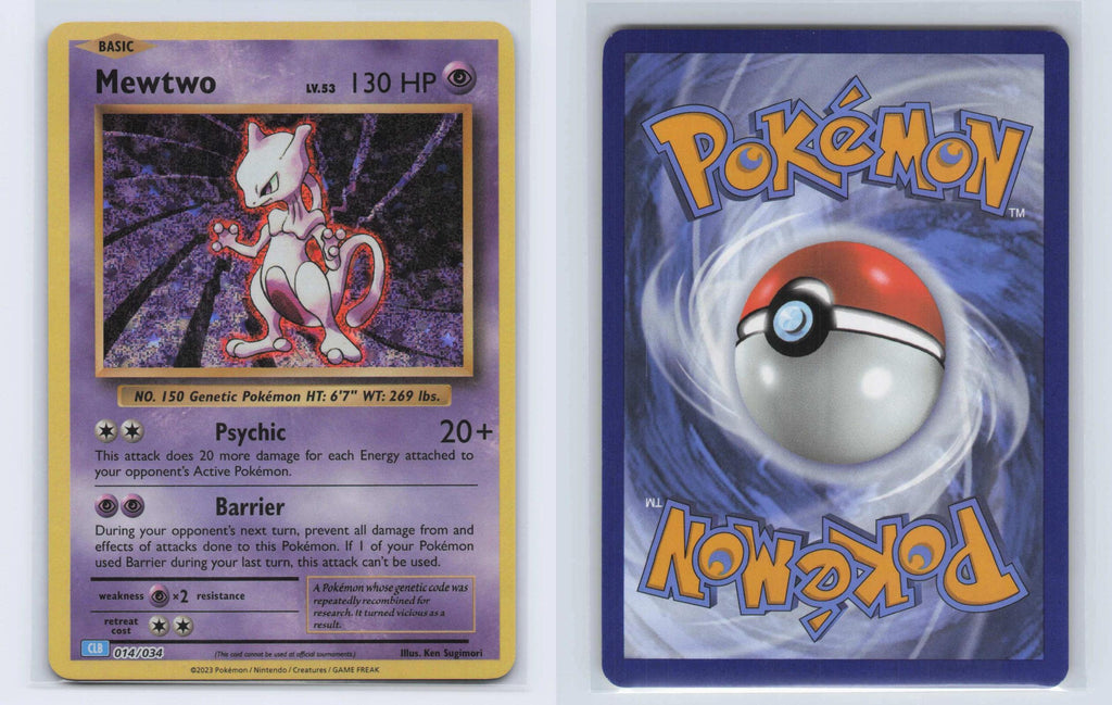 (#014/034) Mewtwo - Holo [Trading Card Game Classic]