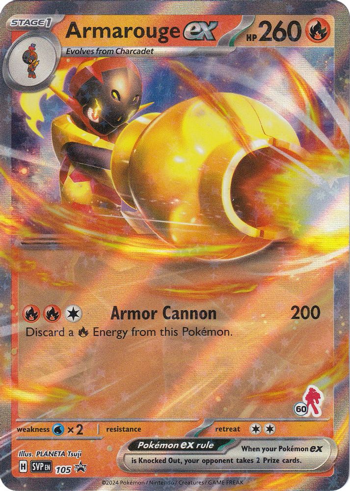 (#105) Armarouge ex (Armarouge 60) - Holo [Battle Academy 2024]