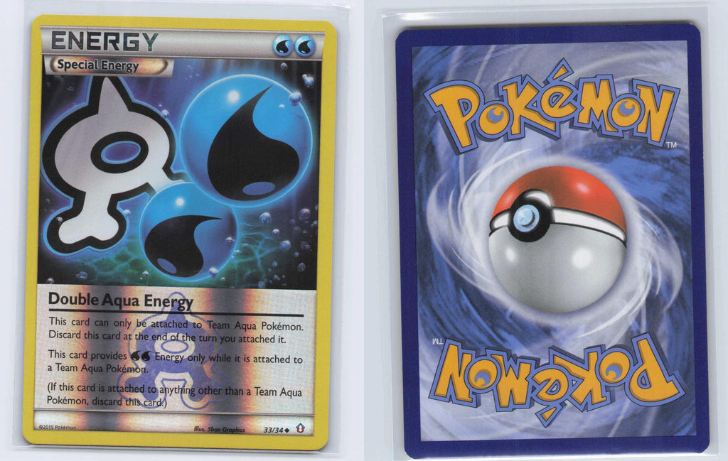 (#33/34) Double Aqua Energy - Reverse Holo [Double Crisis]