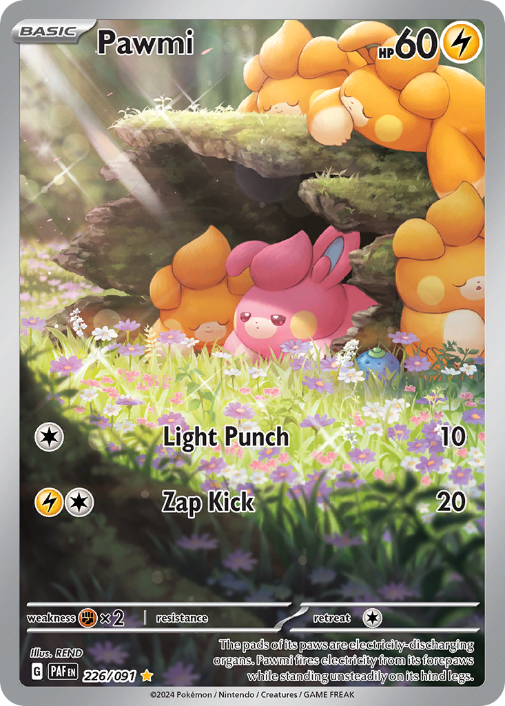 (#226/091) Pawmi - Holo [Paldean Fates]