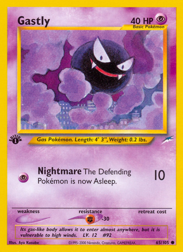 (#65/105) Gastly - Unlimited [Neo Destiny]